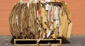 Circular economy – Bundle of Cardboard for Recycling