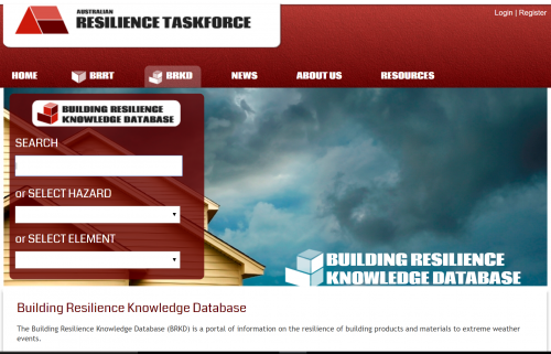 Insurance Council of Australia – Building Resilience Knowledge Database